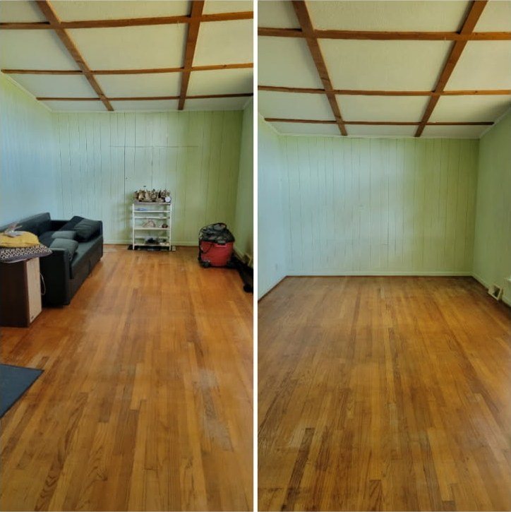 Room cleanout — before and after — Mels Sanitation / Junk Removal